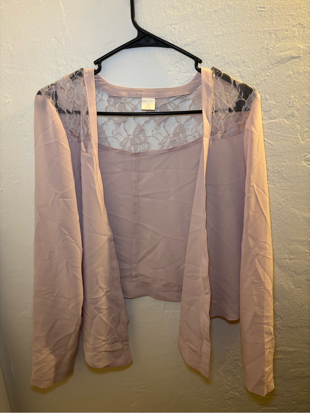 Wild Pearl pink lace blouse